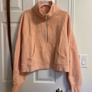 Funnel neck half zip scuba lululemon